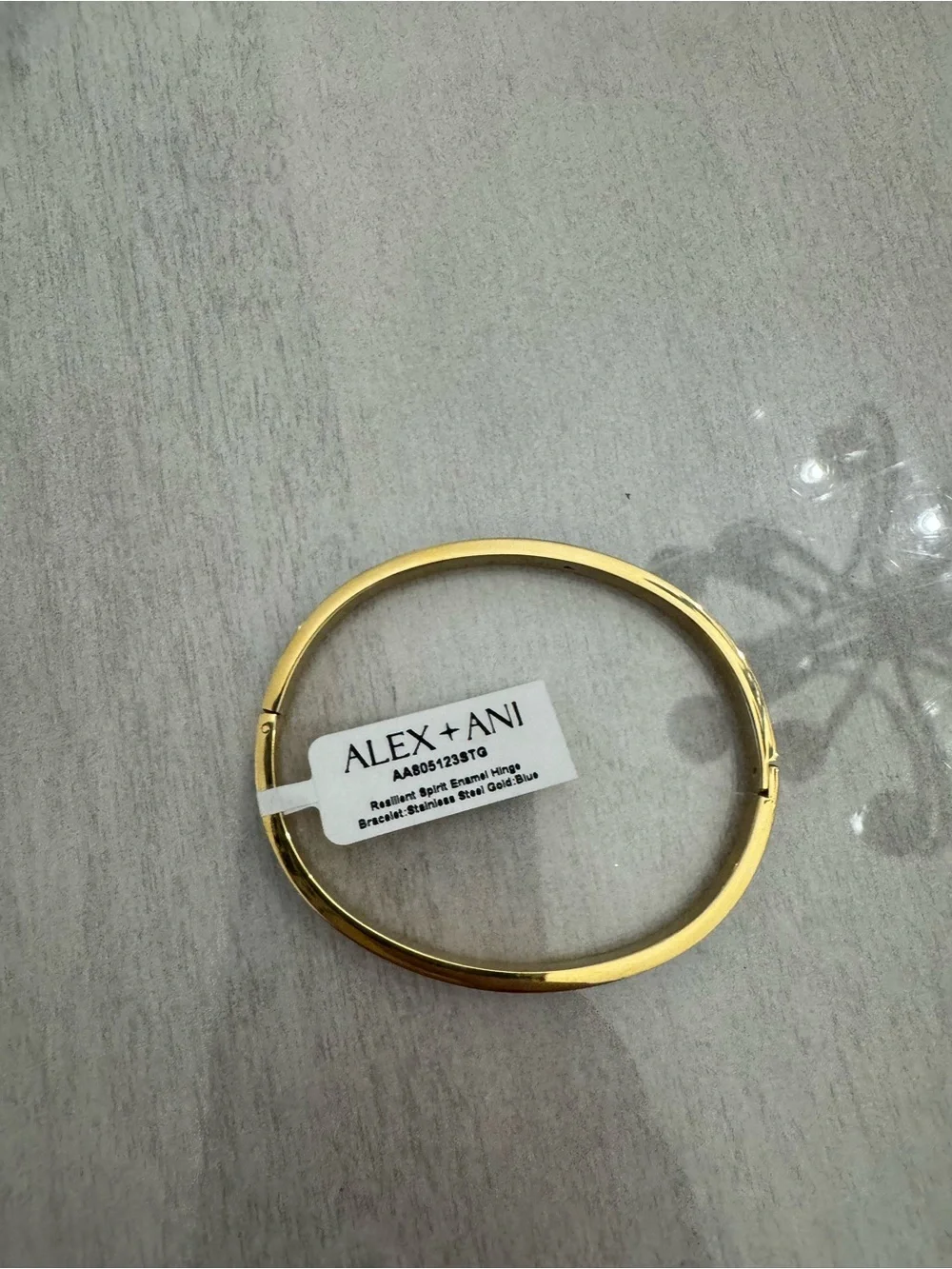 NWT Alex + Ani Resilient Spirit Inspirational Enamel Hinge Bangle Bracelet